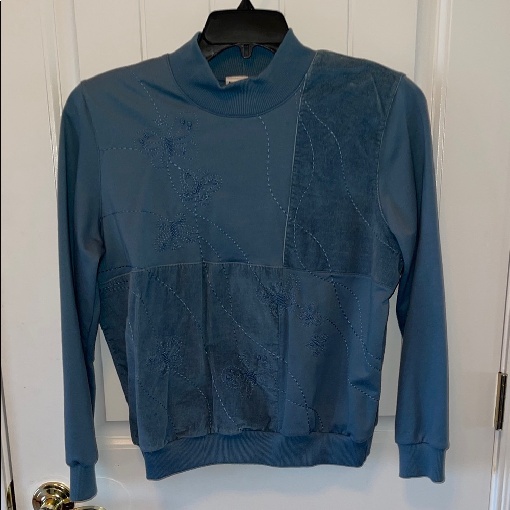 Alfred Dunner blue Knit Top